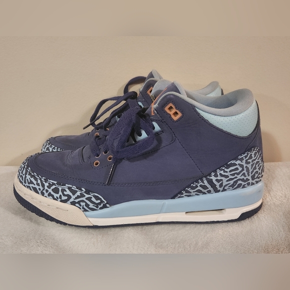 Nike Air Jordan 3 Retro "Purple Dust" Youth 6.5 (Women's 8) EUC - Picture 8 of 13